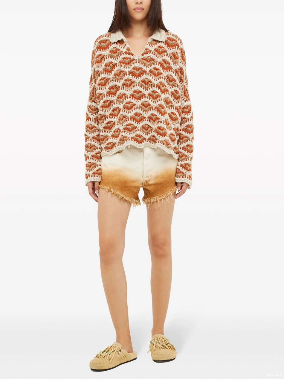 Affordable Hawa polo Women crochet-knit Mahal Alanui jumper 0704